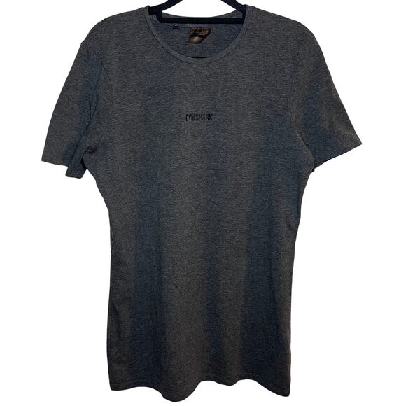 Gymshark Mens Short Sleeve Tshirt Dark Gray Size Small Workout Athletic Gym Tee - Picture 1 of 6
